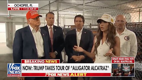 BREAKING: Trump Tours ‘Alligator Alcatraz’ Migrant Facility in Florida