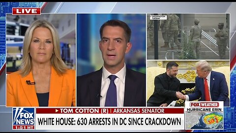 Sen Tom Cotton: ZERO Murders Since Trump's DC Crime Crackdown