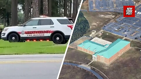 Scene outside Army's Fort Stewart — after five soldiers shot