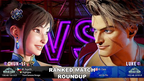 Kuya Kalbo SF6 Ranked Roundup. Chun Li Master Rank [Hori Fight Stick]
