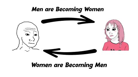 Men are becoming women, and women are becoming men
