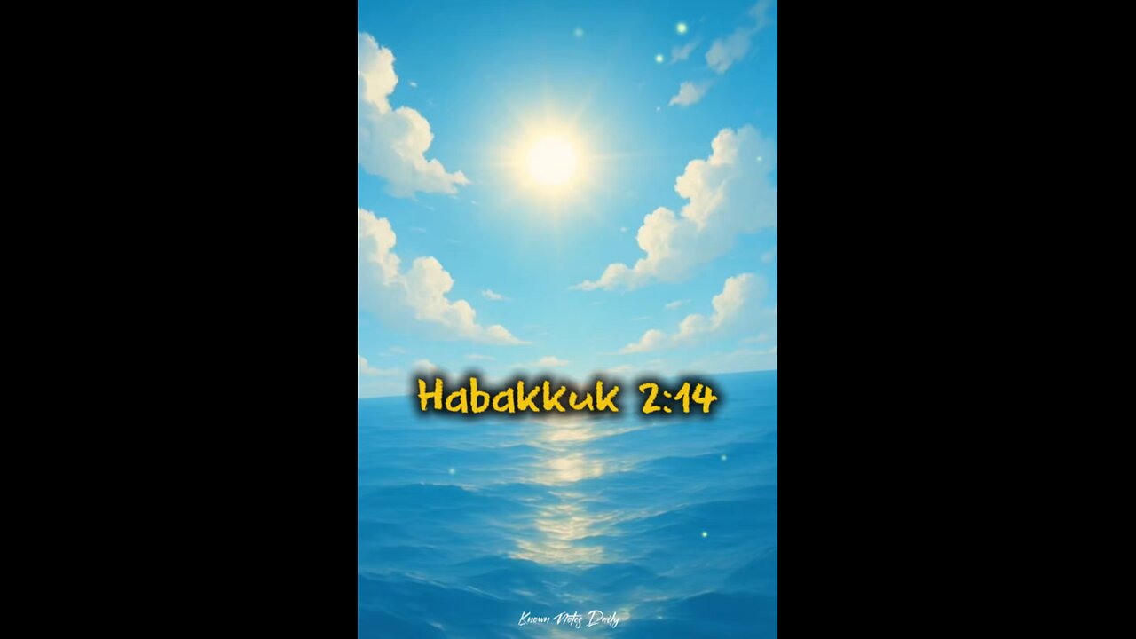 God’s Glory Will Fill the Earth | Habakkuk 2:14 | Faith That Covers the World