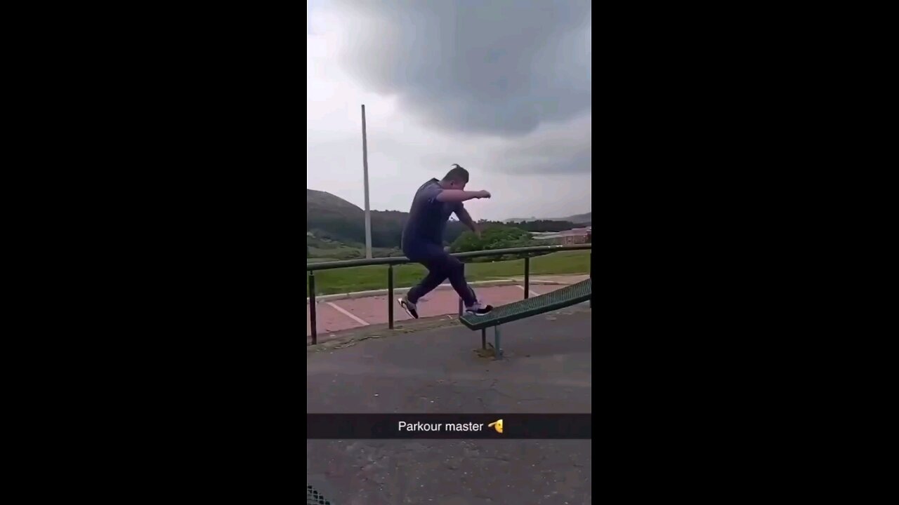 Crazy fat man's parkour