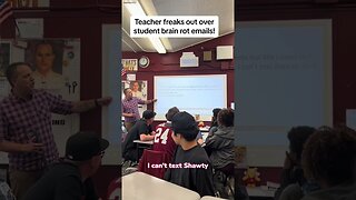 Hes getting pretty sick of it!