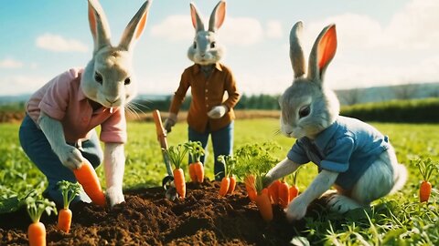 What the Rabbits Found | AI Bunny video