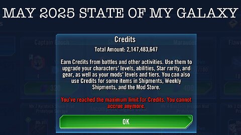 May 2025 State of My Galaxy | MAXXED Out Credits!