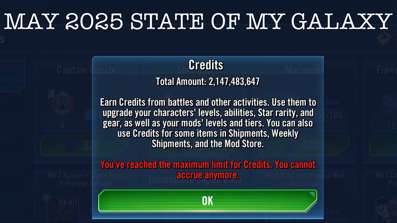 May 2025 State of My Galaxy | MAXXED Out Credits!
