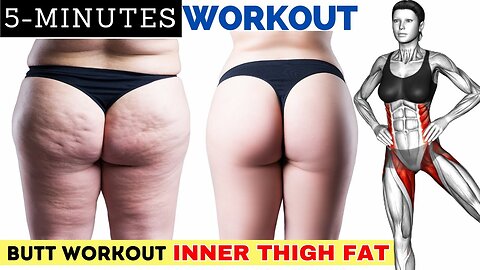 Thighs and Glutes workout standing | 5 minute inner thigh and butt workout