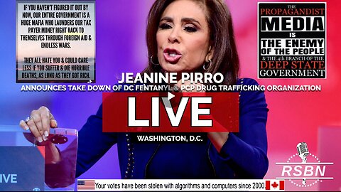 LIVE REPLAY: Jeanine Pirro Announces Take Down of DC Fentanyl & PCP Drug Trafficking Organization