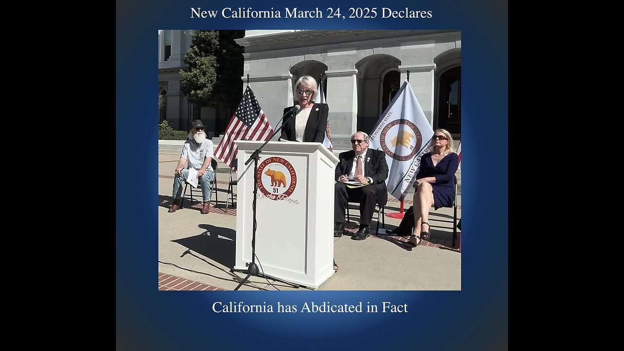 PROCLAMATION DAY NEW CALIFORNIA STATE: A REPUBLIC