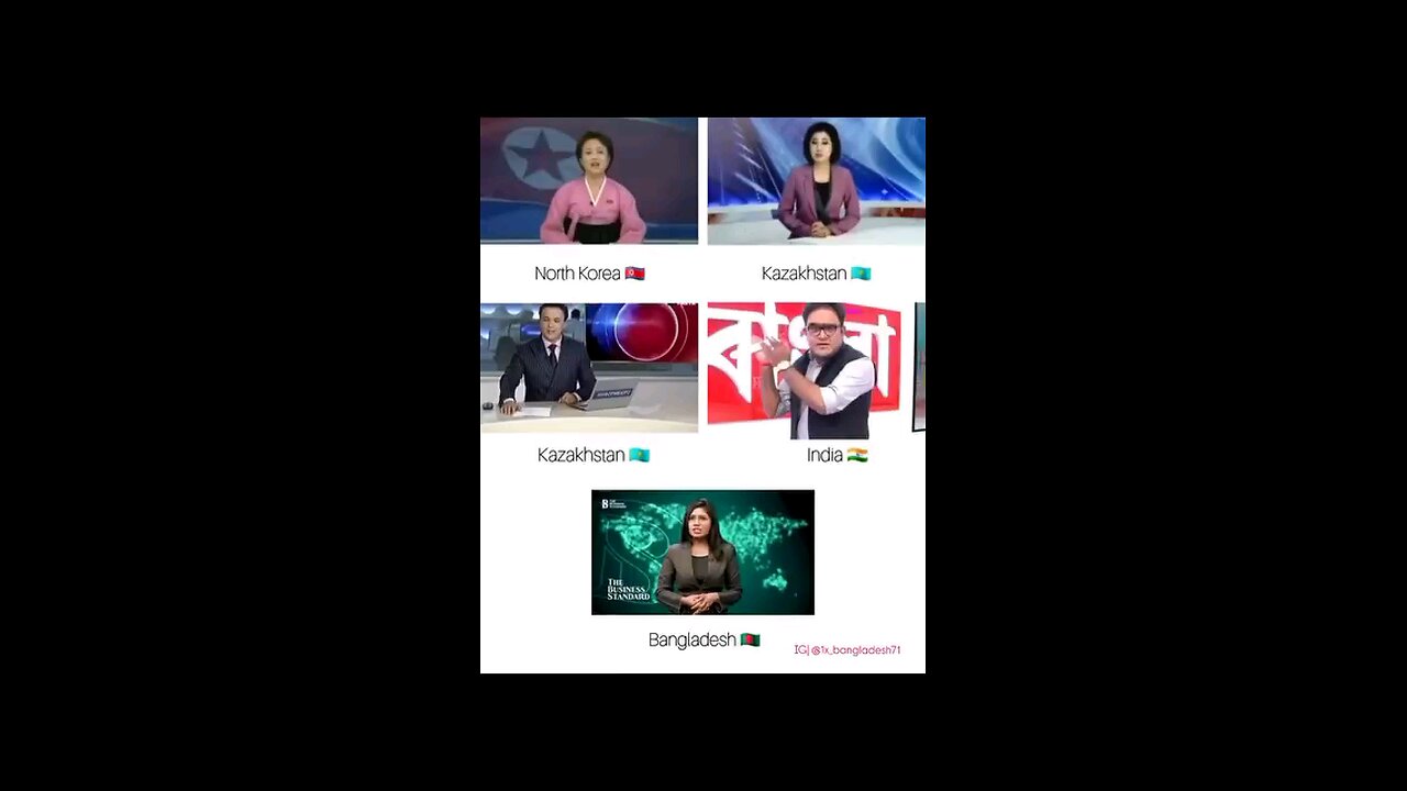 funny news reporter in different countries 😆😂