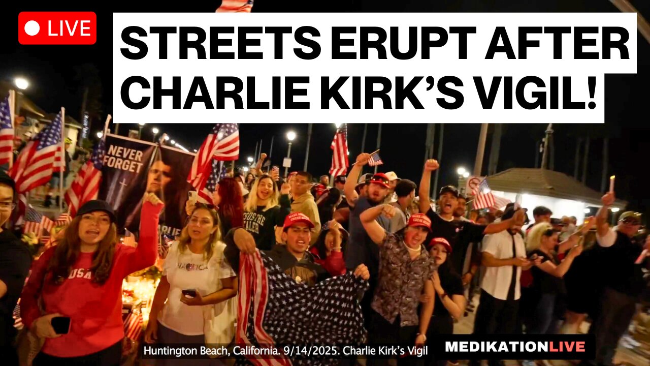 Streets Erupt After Charlie Kirk Vigil – “We Are Charlie Kirk!”