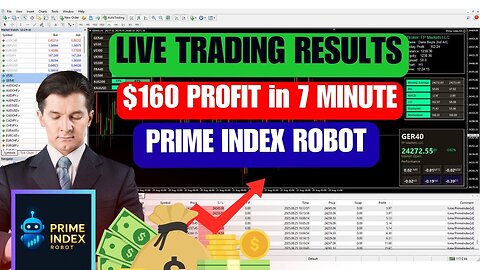 Forex Robot Made $160 in Just 7 Minutes। Live Trading Profit। Prime Index EA