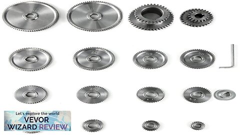 VEVOR 17pcs/Set CJ0618 Lathe Mini Lathe Gears Metal Cutting Machine Gears Lathe Review