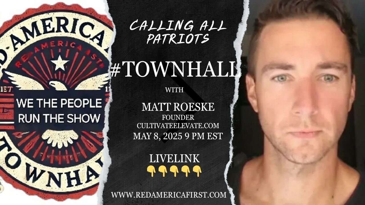 #TOWNHALL Say NO to lab grown meat & honey! Matt Roeske & IntelRound Livelink: RedAmericaFirst.com