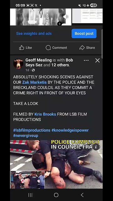 Police brutality,council fraud : Zak arrested :LSB yt channel