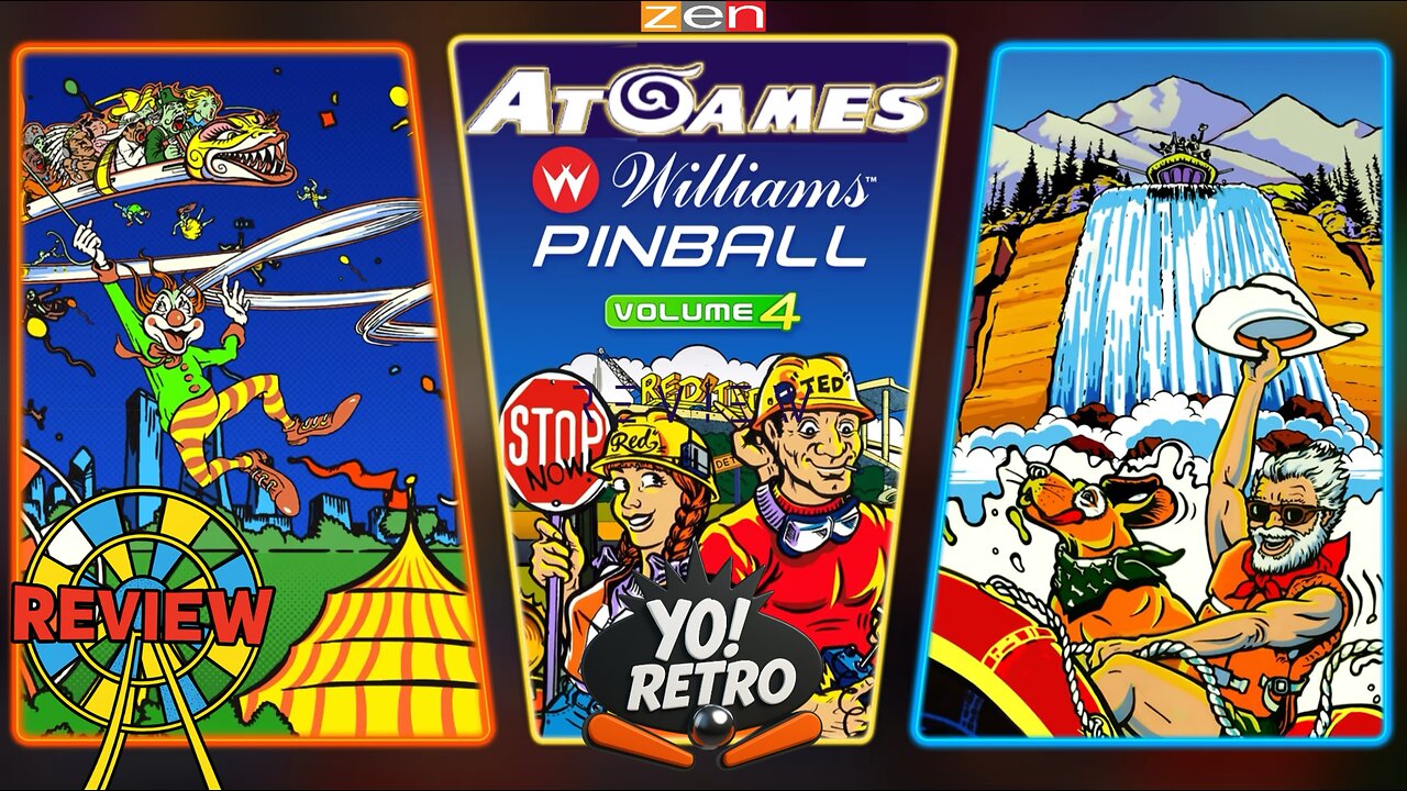 Yo! Retro #62 Atgames Williams Pinball Vol.4 Review! #atgames #zenstudios #williamsinball #yoretro