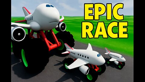 Transport Battle: Planes | Cars, Thomas the Train | Epic Race
