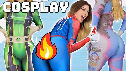 Dessyy - Trying on COSPLAY BODYSUITS - hot cosplays