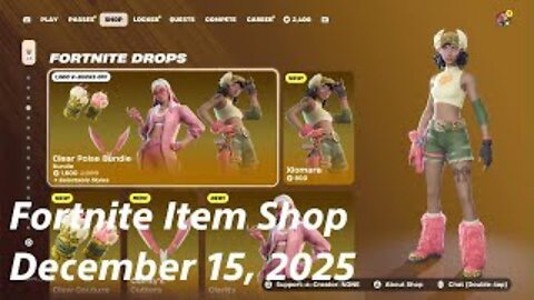 Fortnite Item Shop|December 15, 2025(*New* Clear Poise Bundle)