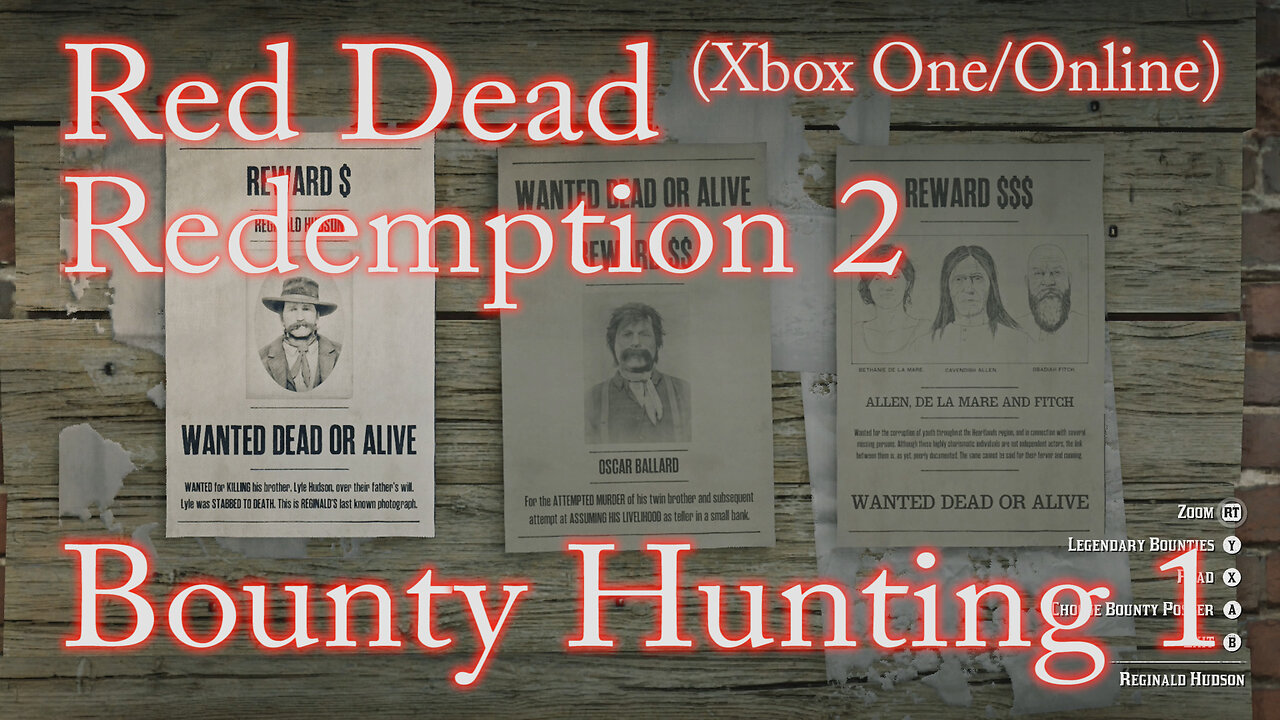 Red Dead Redemption 2 (Xbox One Online) Bounty Hunting 1