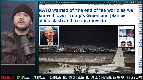 EU Sends TROOPS To Greenland, Trump Says ITS MINE | Tim Pool