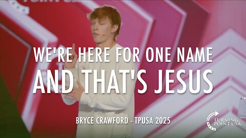 WE'RE HERE FOR ONE NAME AND THAT'S JESUS