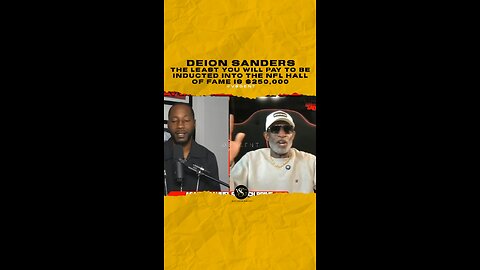 @deionsanders The least you will pay to be inducted into the #nfl hall of fame is $250,000