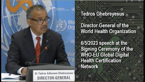 WHO Director General announces the launch of the Global Digital Certification Network