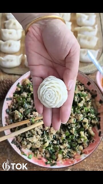 HOMEMADE FLOWER SHAPED🌹🥟🥗🫕STEAMED STUFFED BUNS🥗🥟💫