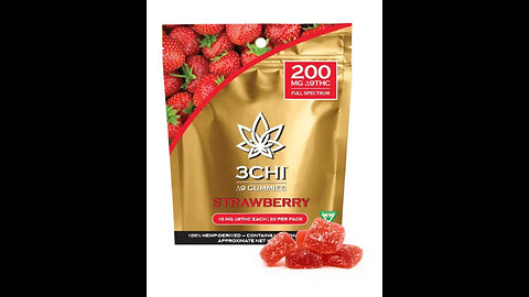 Strawberry THC Delta 9 Gummies by 3CHI