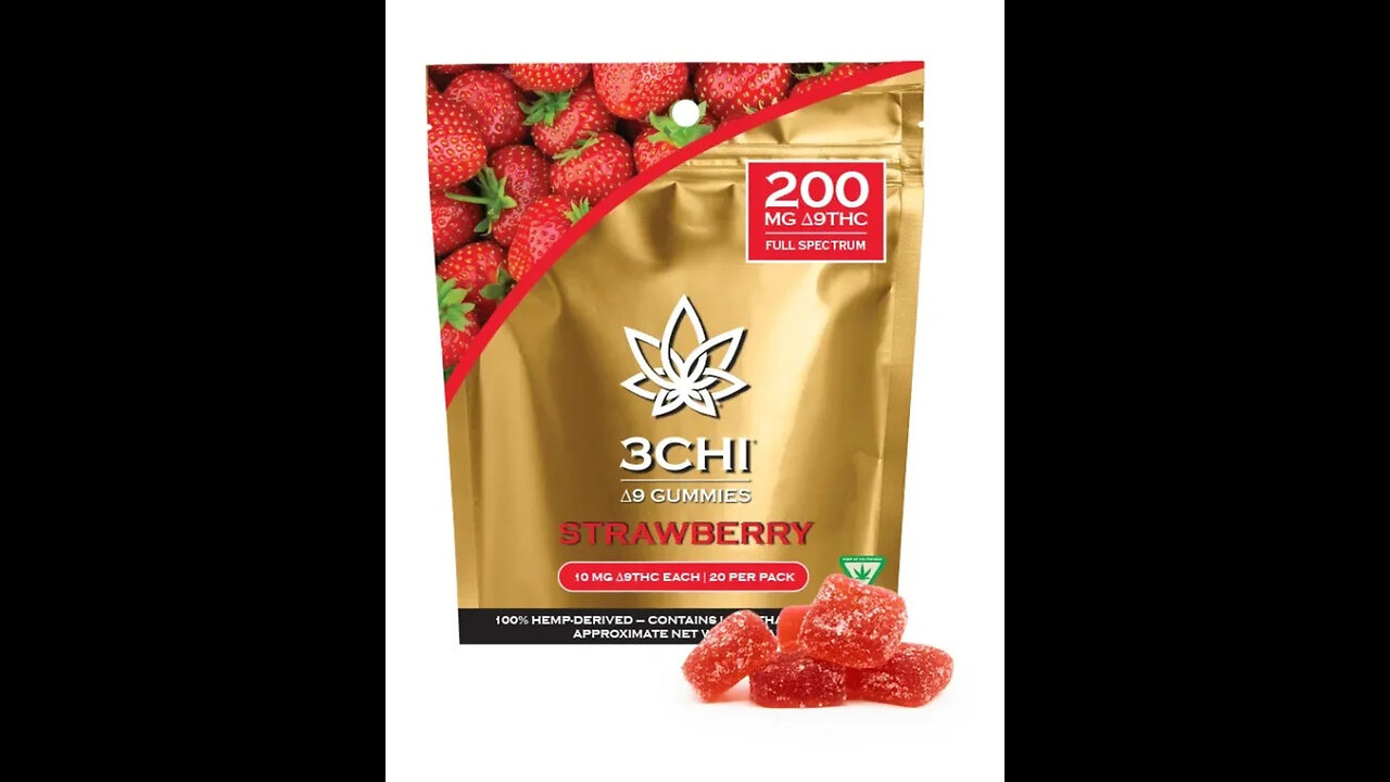 Strawberry THC Delta 9 Gummies by 3CHI