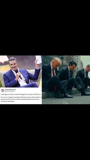 Gavin Newsom, Who Wanted To Outlaw Posting AI Videos, Posts AI Video Of Trump Admin Getting Arrested