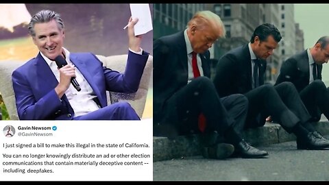 Gavin Newsom, Who Wanted To Outlaw Posting AI Videos, Posts AI Video Of Trump Admin Getting Arrested
