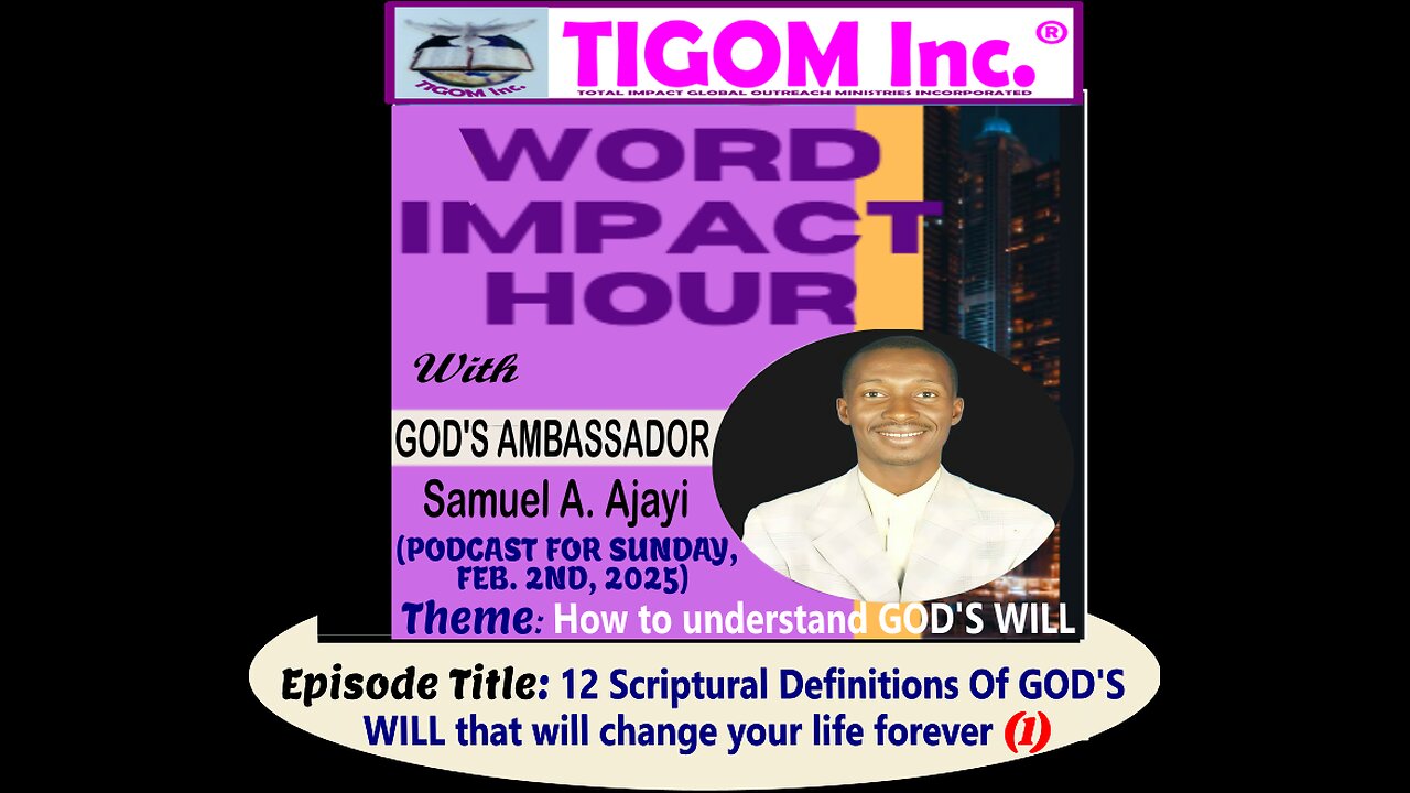 The Two 2 Sides To GOD'S WILL That You Probably Don't Know About (1)