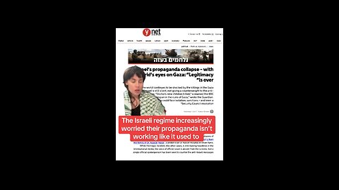 Israeli Propagandists SHOCKED the PR isn’t Working like it used to