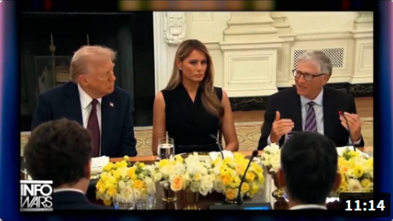 BREAKING VIDEO: Watch Bill Gates Grovel To President Trump At The White House While Laying Out His Plan To Depopulate Humanity With Vaccines, Gene Editing, Controlling The Food Supply, & Geoengineering