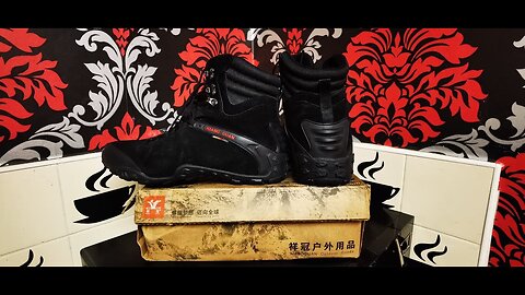 ALIEXPRESS CHINA XIANG GUAN HIGH TOP HIKING BOOTS 👢FANTASTIC COMFORT WATERPROOF & WEAR RESISTENT 💚💙