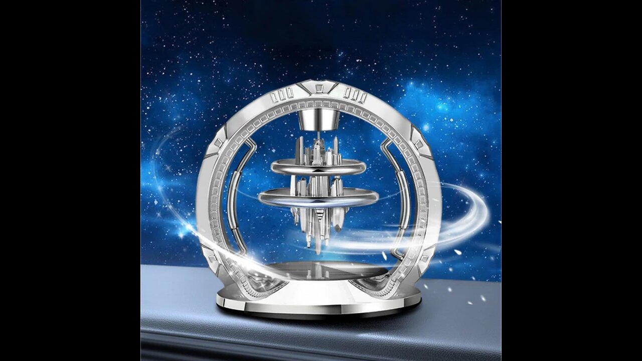 Solar-Powered Rotating Car Aromatherapy Diffuser