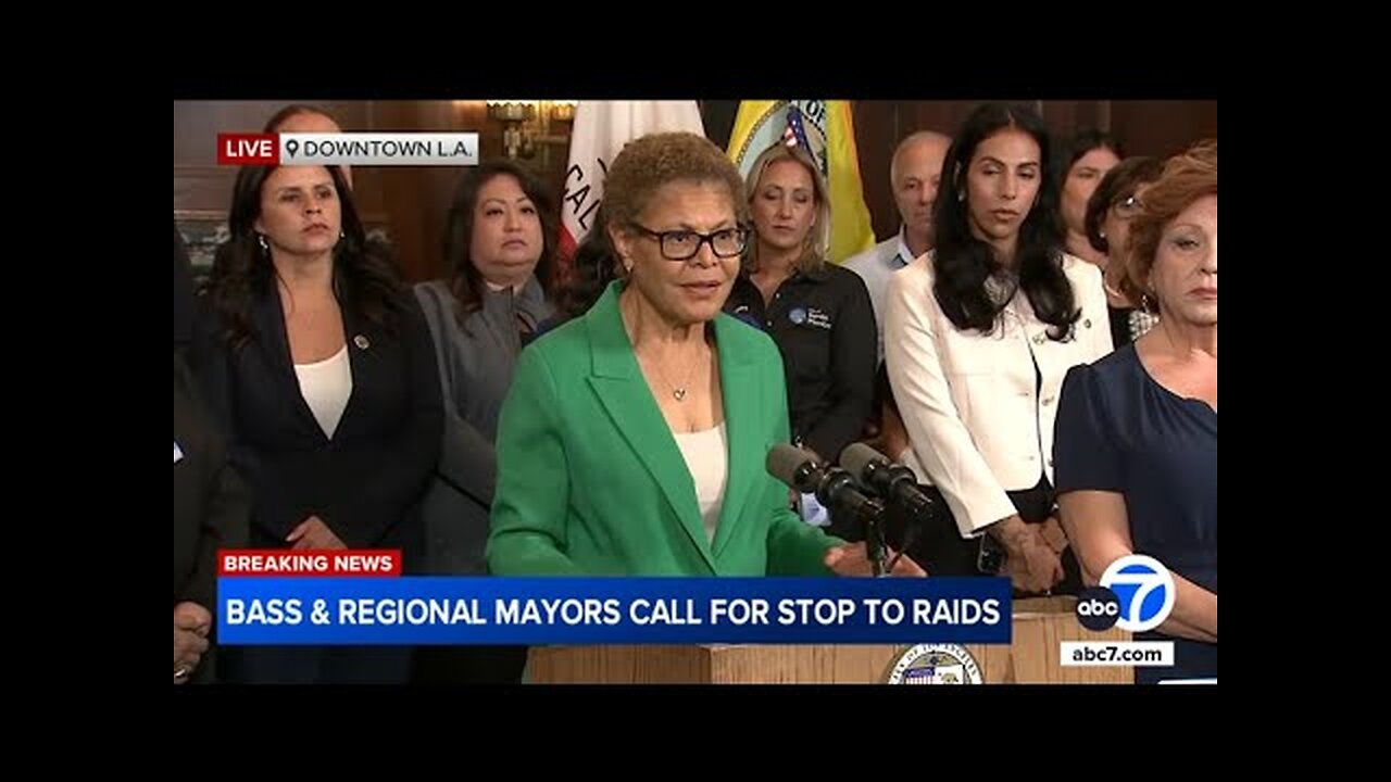 LA mayor calls for end to ICE raids and deployment of federal troops
