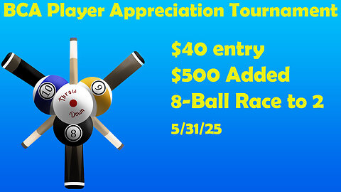 DBM BCA Player Appreciation Tournament
