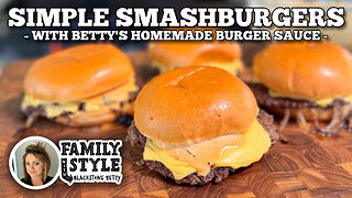 Simple Smashburgers with Burger Sauce on the Blackstone Griddle