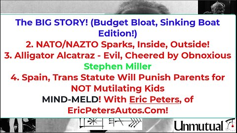 Liberty Conspiracy LIVE 7-2-25 Budget, US-Kraine Arms, FLA Evil Alcatraz, Iran