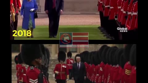 2018 he walked in front of the Queen,2018 walked in front of the King They have all capitulated