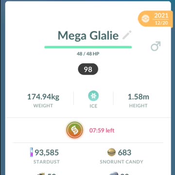 Pokemon Go Mega Evolution: Glalie