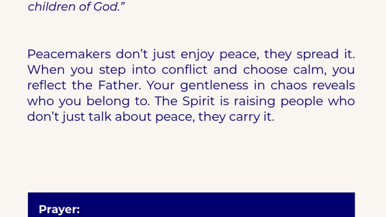 Peace that radiates Light