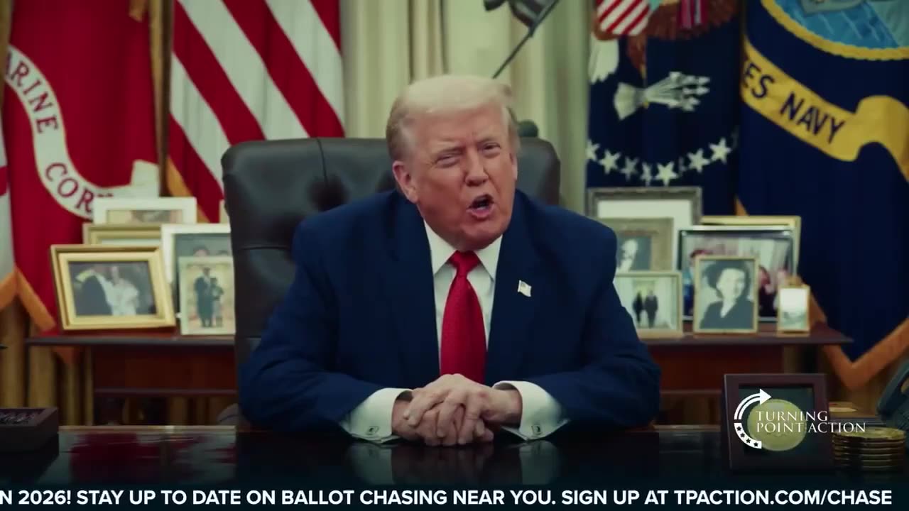 A special video message from POTUS at TPUSA's