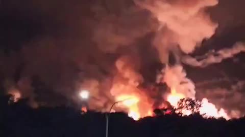 Massive secondary explosions reported following U.S. airstrikes on Higuerote Airport