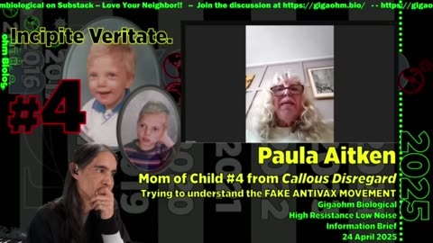 JJCouey at Gigaohm Biological speaks with Paula Aitken -- A Repost for Real History - May 1, 2025