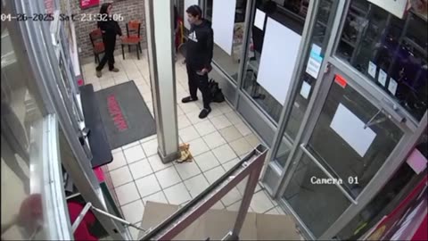 A trio of ''teens'' pummeling a Bronx Papa John’s worker
